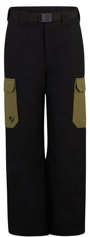 Ziener Pantaloni da Sci AYKO per Bambini | Traspiranti, Impermeabili, Senza PFC, Nero, 128