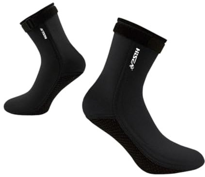 JISADER 3 Mm Neopren Schwimmsocken, rutschfest, Leicht, Fitness, Tauchen, Schnorcheln, Surfen, Outdoor, Damensocken, schwarz L