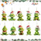 Ajuanbazha 10Piezas Adornos Colgantes G-rinch Navidad, Decoraciones de ÁRbol de Navidad, Colgantes Acrílicos Divertidos, Decoraciones Navideñas para el Árbol, Ambientación Festiva