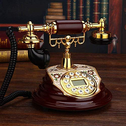 HPTHLY Retro Style Phone Retro Phone Antique Telephone Vintage Wired Telephone Salon Coffee decoration-20x25x24cm Home Desk Decor Ornament