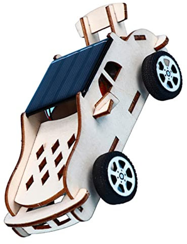 BESTonZON Solare Autos bastelset basteln für +elektroauto bastelsets für geschenketueten Modelle von Solarautos DIY-Modelle für hölzern
