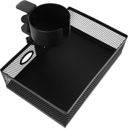 OSALADI Cesta De Alambre Para Debajo Del Escritorio Organizador Perforaciones Portavasos Multifuncional Para Oficina Sala De Cocina