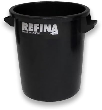 Refina X-2 Black Mixing Tub 50L for Floor Compounds, Plaster and More, Screed Mixing Tub 450x470mm