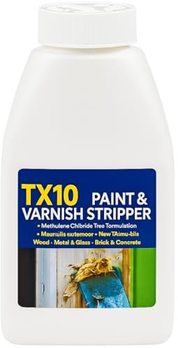 Paint and Varnish Stripper TX10, 500ml Solvent-Free Gel | Eco-Friendly Paint Remover for Wood & Metal, Quick Action Formula for Indoor & Outdoor Use
