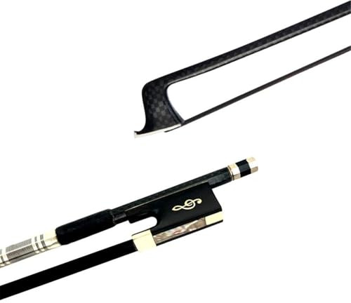 Handgefertigte Geigenbögen 1 stücke Schwarz Plaid Grid Goldene Seide Geflochtene Carbon Fiber 4/4 Violine Geige Bogen Weiß/schwarz Rosshaar Schachtelhalm(Type1)