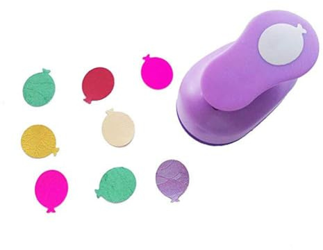 Carykon Cleverer Hebelstanzer, 2,5 cm, Papierschneideform，Zufällige farben(Ballon)