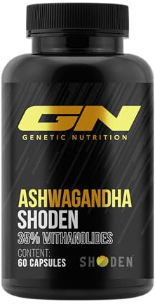 Ashwagandha Shoden - 60 Ashwagandha Kapseln– Höhere Bioverfügbarkeit - Hochdosiert – Anti-Stress, Energie & Fokus – Vegan, Glutenfrei – Made in Germany