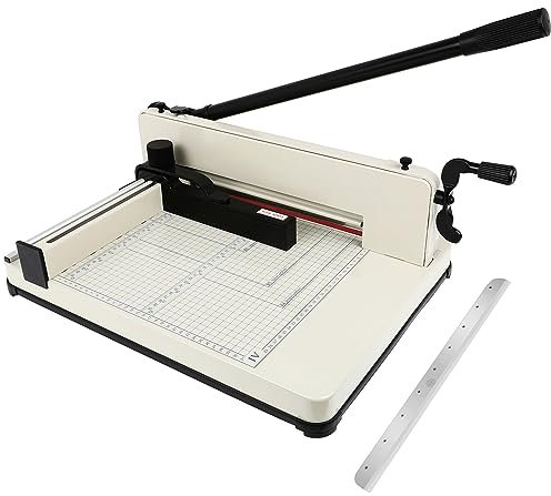 Robuster Papierschneider, 43,2 cm (17 Zoll), eine Ersatzklinge für gratis Cortadora de Papel 500 Blatt Papier, Papierschrottschneider, Trimmer für Karton, Karten, Büro, Zuhause, Schule