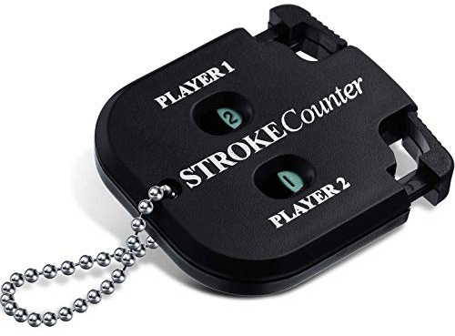 Skylety 2 Spieler Schlagzähler Golf Ergebnis Indikator 2 Ziffern Mini Quadrat Golf Ergebnis Zähler Handlicher Torschütze Golf Anzahl Schuss Schlaganfall Putten Punktezähler für Golf Torwart