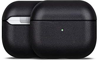 Haobobro [Nappa Series] AirPods 3 Hülle - Echtes Leder Hülle für AirPods 3. Generation - Handgefertigt AirPods Leather Case - AirPods Schutzhülle Lederhülle - AirPods Ledercase - Schwarz Ledertasche