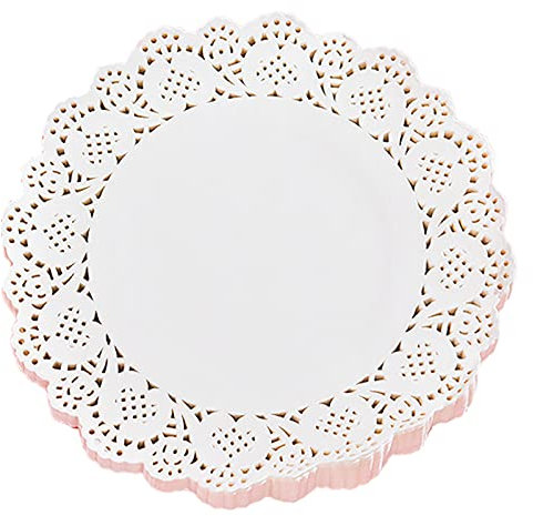 MARMODAY Backpapier, antihaftbeschichtet, 26,7 cm, rund, fettdicht, für Springform, Kuchenform, Tortillapresse und mehr, 150 Stück