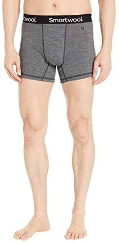 Smartwool Men's Boxer Brief, Medium Gray Heather, Large