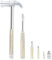 6 in 1 Hammer & Screwdriver Tool Multitool Set Claw Hammer with Anti-Slip Grip Handle Slotted/Flat Head Phillips Screwdriver Nail Puller Best Gift for Family Friends Colleagues (Silver Yellow)