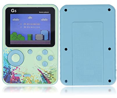 Cuifati Console de Jeu Portable, Mini Console de Jeu Vidéo Rétro à écran Couleur 3,0 Pouces avec 500 Jeux FC Classiques, Batterie Rechargeable 1020 MAH Prise en Gameboy pour
