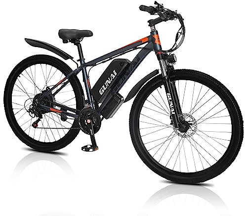 GUNAI 29 Zoll Elektro-Mountainbike elektrofahrräder 48V 15Ah 21 Gänge E-Bike Herren mit Scheibenbremse