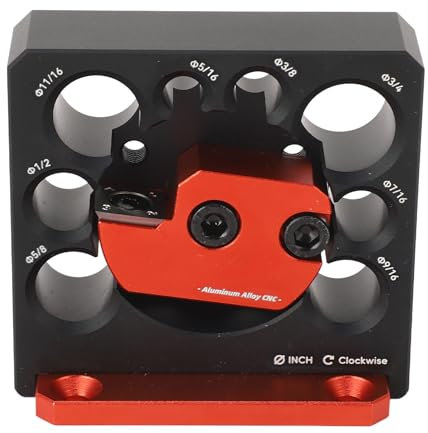 Kit di Maschere per Tasselli, Resistente Lega di Alluminio Regolabile per Tasselli con Lama in Carburo, Trapano Elettrico per Fresatura Tasselli Asta Tonda Strumento Ausiliario