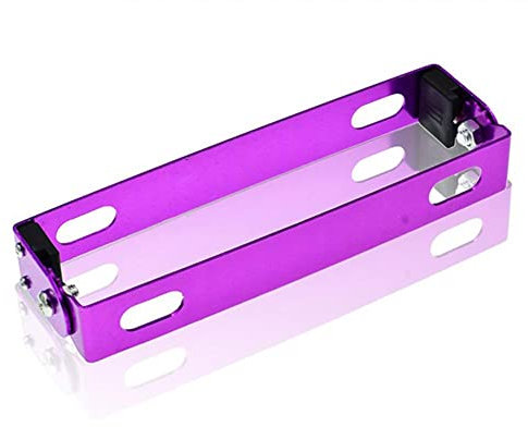 HAIRXR Einstellbare klappbare Motorrad-Kennzeichenhalterung Motorrad-Rücklicht-Kennzeichenhalter for ATV Dirt Bike Motorrad 【Teil】 (Color : Purple)