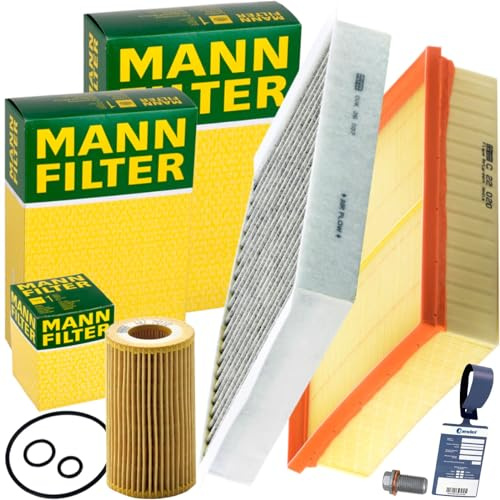 Mann Filter Inspektionspaket | CUK26007(LAK879)+C22020+HU7010Z+518.471.021+MN1801 passend für A/b Klasse W176 W246 CLA C117