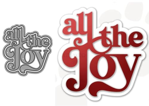 All The Joy Stanzformen für Kartenherstellung, Weihnachten, Metall-Stanzformen für Papier, Scrapbooking, DIY-Schablonen für Album, Party, Hochzeit, Festivals, Dekoration
