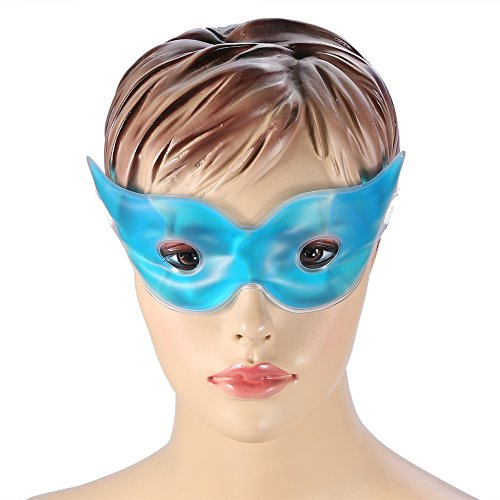 Kühlende Augenmaske, Kühlende Gel-Augenmaske – Kühl/warm Aushärtend, Entspannende Gel-Augenmaske mit Löchern – Kühl und heiß, Lindert Kopfschmerzen und Verspannungen – Beruhigt
