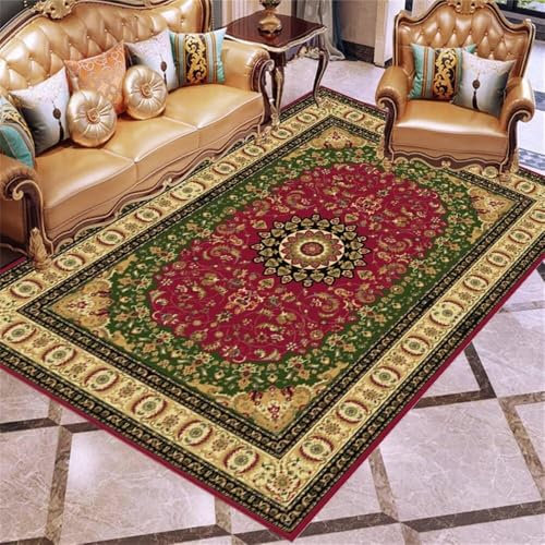 RUGMRZ Babyzimmer Teppich Abstrakter, geometrischer, Rutschfester, sicherer, dekorativer Kurzflor-Wohnzimmerteppich Vorleger Teppich Teppich Regenbogen Flokati Teppich 160X230CM