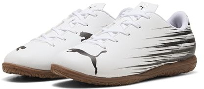 Puma Attacanto II It JrSoccer - Tenis Unisex para niños, Blanco (Puma White)/Negro (Puma Black), 38.5 EU