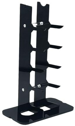 perfk Espositore per coltelli, Porta coltelli, scaffale Porta coltelli, Multifunzionale, da banco, Supporto per, in Acrilico, per Decorazioni per la, Nero