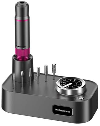 Boyuan Ponceuse Pour Ongles Professionnelle Kit Lime À Ongles Portable 35000RPM Avec 6 Embouts Ponçage Pour Pédicure Manucure, Pour Enlever Et Polir Le Gel Acrylique Ongles Pour Salon/Maison