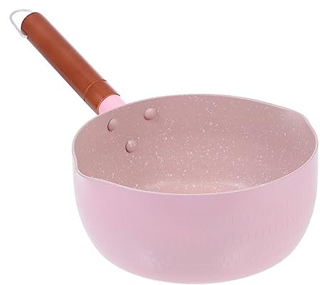 MAGICLULU Olla De Aluminio Para Sopa De Estilo Japonés Manija De Madera Perfecta Para Bebé