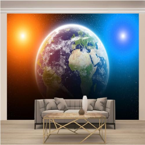 Fotomurales Papel Pintado Fotográfico 3d Lana Papel Tapiz Impresión de Arte Decoraciones de Pared Póster Moderna Sala Cuarto Oficina Salón L 200cm x 140cm (Ancho x Alto) Tierra