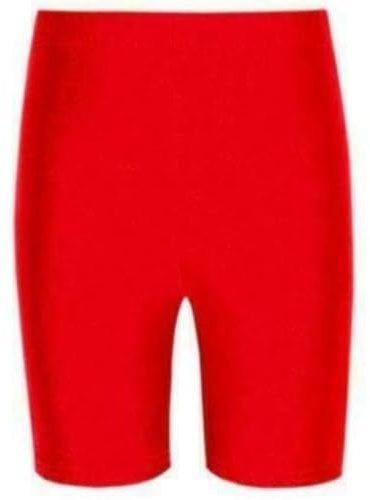 ANZEE Unisex Cycling & P.E Shorts Apparel Premium Sportswear for Boys and Girls Ideal for School Activities Gym and Outdoor Sports (UK, Age, 13 Years, 14 Years, Red)