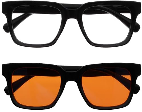 OPULIZE ERA - Lunette anti lumiere bleue femme & homme - Lunettes Ecran/Gaming - Cadre Surdimensionné