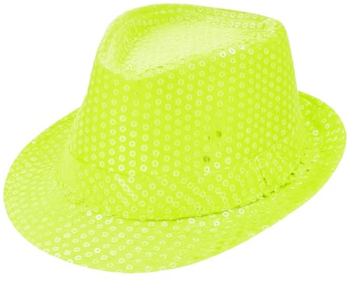 TrendandStylez Pailletten Hut für Karneval & Fasching – Glitzer Fedora Partyhut Damen Herren Kinder | Disco, Silvester, Festival & Kostüm Accessoire | Einheitsgröße, viele Farben, leicht & hochwertig