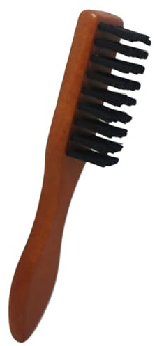 Zerodeko Holzgriff Haarbürste für Männer Bartbürste mit Reinigungsfunktion Bürste für Abgebrochene Haare und Haarstyling Geeignet für Zuhause und Geschäfte