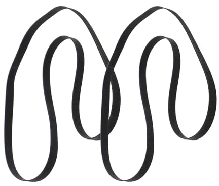 BESPORTBLE Courroies en Caoutchouc pour Platine Vinyle Lot de 2 Pièces 190 MM Pliées Largeur 5 MM Courroies D’Entraînement Compatibles pour Tourne-Disque Accessoires de Remplacement pour