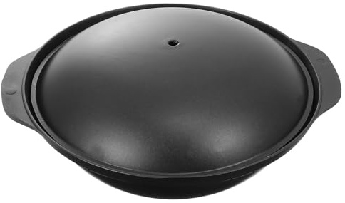 VANZACK Casseruola in Alluminio Pressofuso Piccola da 24 Cm con Coperchio, Pentola per Riso e Pollo in Umido, Risparmio Energetico con Riscaldamento Concentrato, Uso Domestico Ecologico