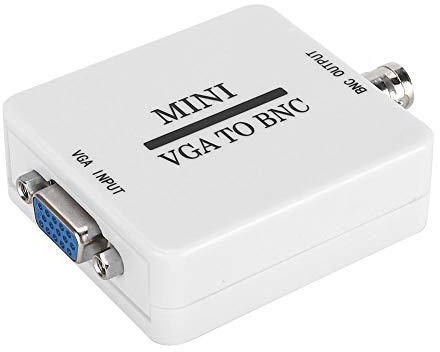 Adattatore da VGA a BNC, adattatore video per mini monitor, convertitore video Mini HD VGA a BNC, per apparecchiature e video per la casa