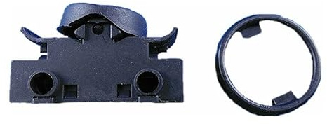 Einbau Wippenschalter für Lampe Wippschalter 2A 250V~ Schwarz Passt als Ersatzschalter für die Unterbau Küchenleuchten