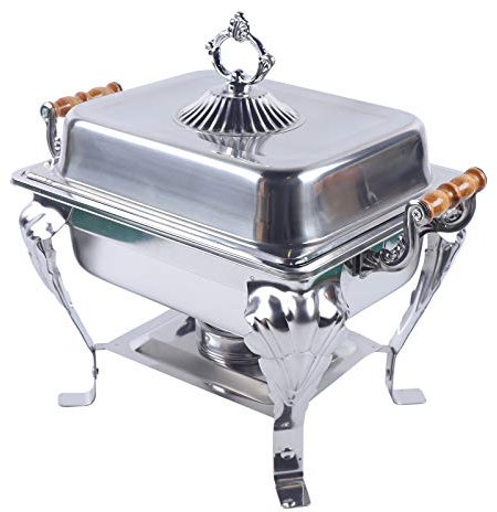 Gorgivous Chafing Dish - Contenitore scaldavivande in acciaio INOX per alimenti caldi, chafing Dish Buffet, scaldavivande commerciali per la gastronomia