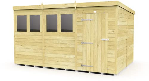 Total Sheds 12x8 Pent Shed Fast 2-5 Days Delivery Anywhere In The U.K