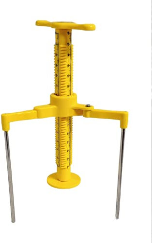 J&C TEC Screed Leveling Tripod for checking Height in Liquid Mortar, Three-sided Unique Ruler Display, Laser Line on Axis Ruler - 30 EA