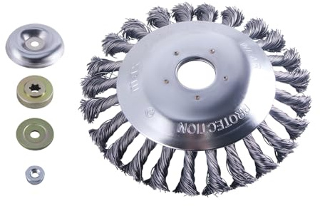 CNCYEAH 6 Zoll /8 Zoll Unkrautbürste Freischneider, Durchmesser 150mm /200mm Wildkrautbürste für Motorsense Unkraut Trimmer Garten Ziegelstraße Pflaster Grasentfernung (150mm*25mm)