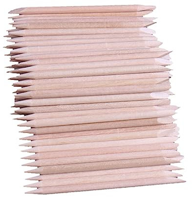 Beavorty 500stücke Doppelseitige Nagelstäbchen Aus Holz Multifunktionale Wachsapplikatoren Für Maniküre Und Pediküre Glatte Oberfläche Für Präzises Nagelreinigung Aufkleberentfernung Und