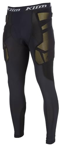 KLIM Taktische Herren-Hose, Motorrad, gepolsterte Kompressionshose, Baselayer, Größe S, Schwarz