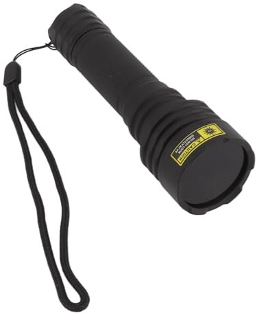 Yusat Linterna LED UV de 365 Nm Linterna UV de Detección Portátil con Filtro óptico Negro para Detección de Orina de Mascotas Curado de Encías