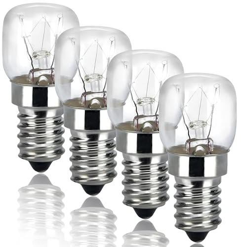 4 Pièces Ampoule E14 pour Four 230/240V 25W 300°С avec le Code Original 00032196 032196 82461076 pour Bosch pour Smeg - MONTERAL