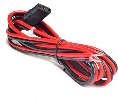 2-Wire 3 Pin CB Radio Power Cord with Stripped ends, 4.8 ft Fused Power Cable Replacement For Cobra Galaxy Midland Uniden Stryker Connex CB Ham Radio