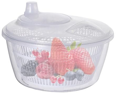 Centrifuga per insalata, facile da pulire con ciotola, centrifuga per insalata, centrifuga per insalata, centrifuga per insalata, asciugacapelli, lavatrice per frutta per un verde sicuro e pratico
