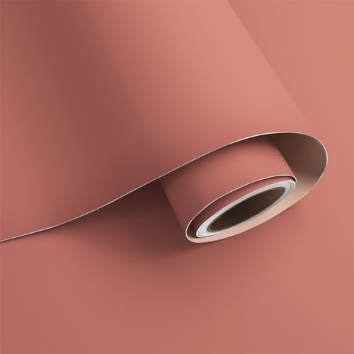 VaryPaper Selbstklebende Tapete Orange Modern 40cmx800cm Klebefolie Möbel Matt Folie Arbeitsplatte Küche Uni-Tapete Badezimmer Wasserfest Wandtapete Wohnzimmer Klebefolie Schrank Tischfolie