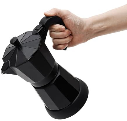 Fermoirper Moka Express - Caffettiera elettrica 480 W, 300 ml, 6 tazze per cappuccino, caffè e caffè americano